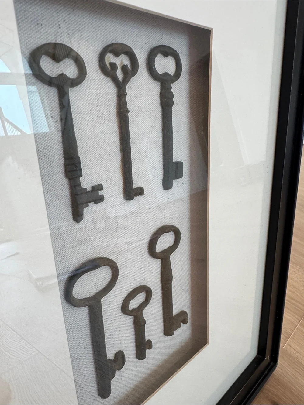 Pottery Barn Black Framed Key Collage